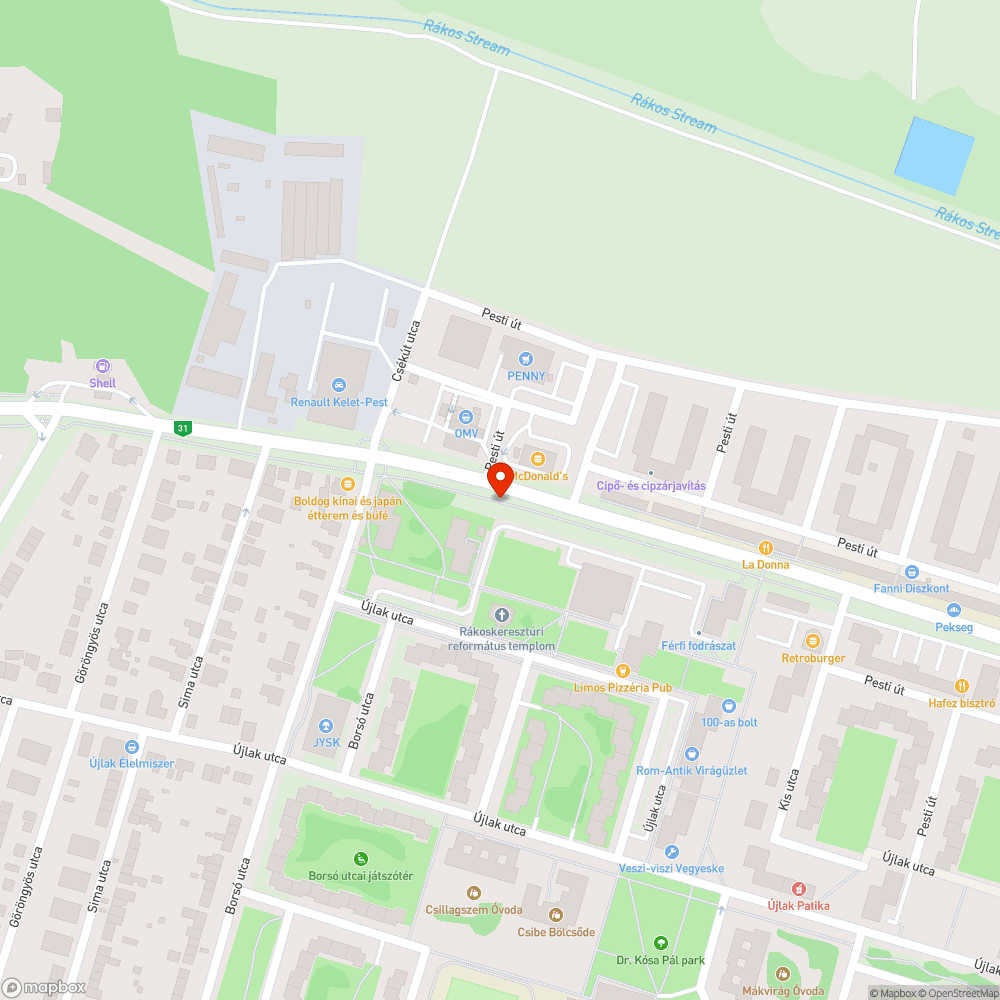 Dzsuva bejelentés helye