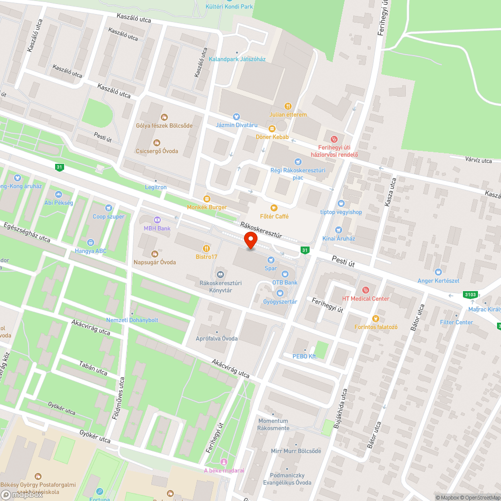 Ajtó bejelentés helye