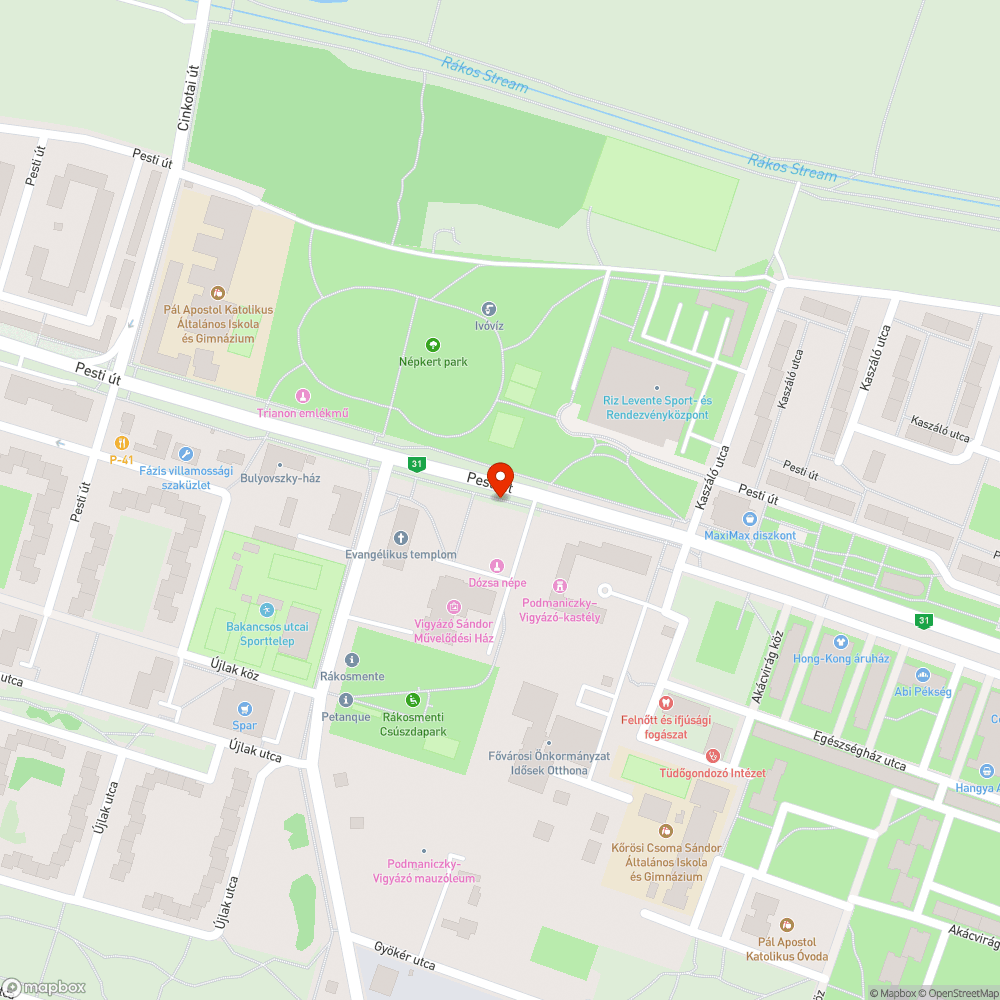 Pumpa bejelentés helye