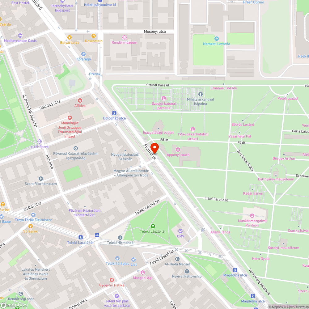 Koszos járda bejelentés helye