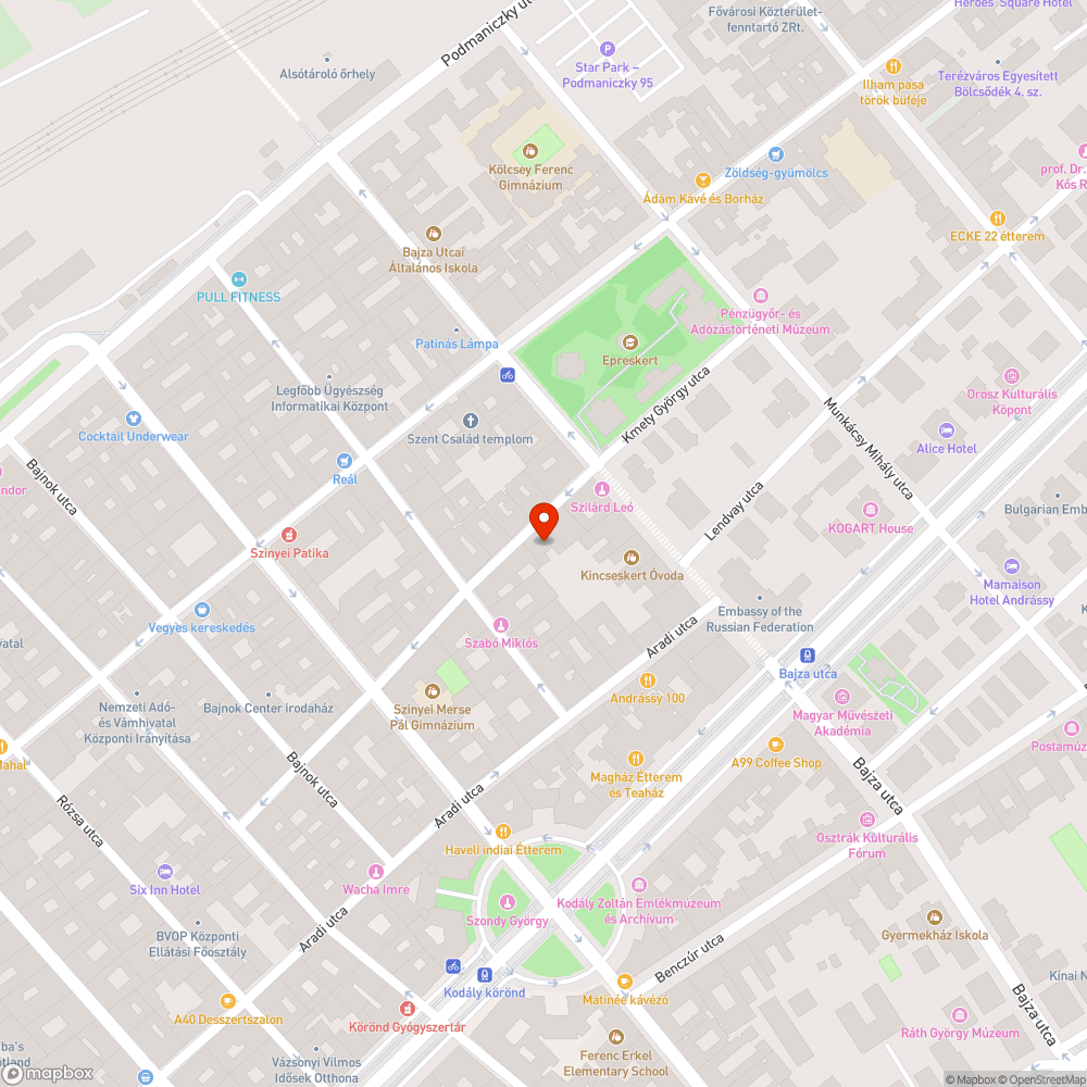 süllyedés és hupli bejelentés helye