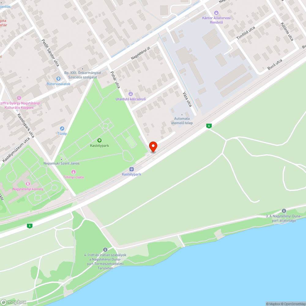 Megsüllyedt vízelvezető bejelentés helye