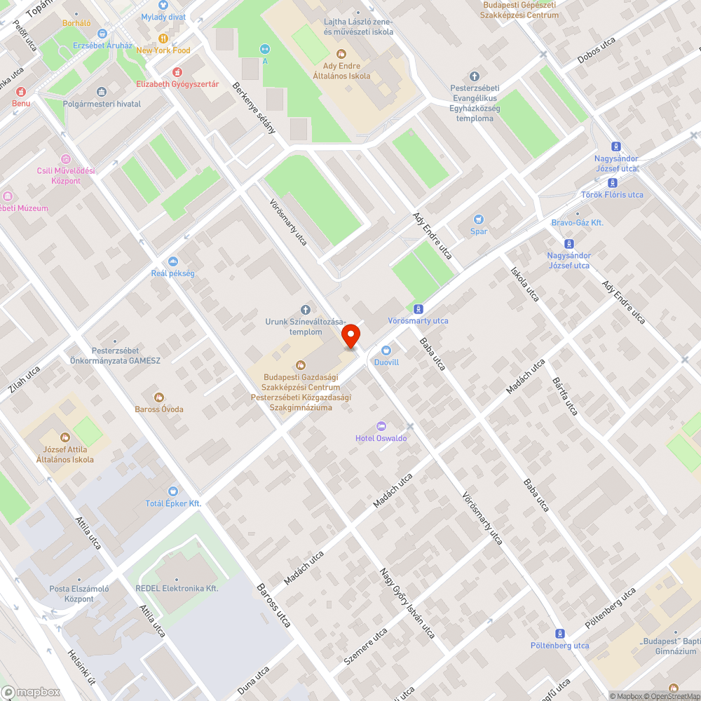 Üres fahely bejelentés helye