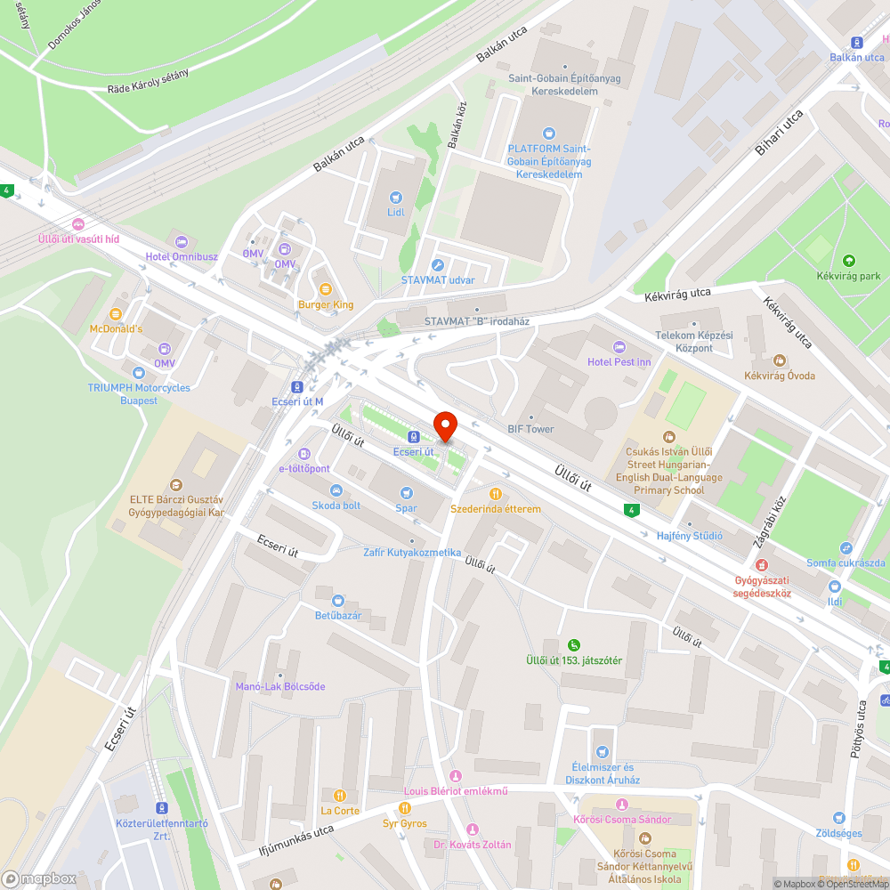 Balesetveszélyes lépcső bejelentés helye