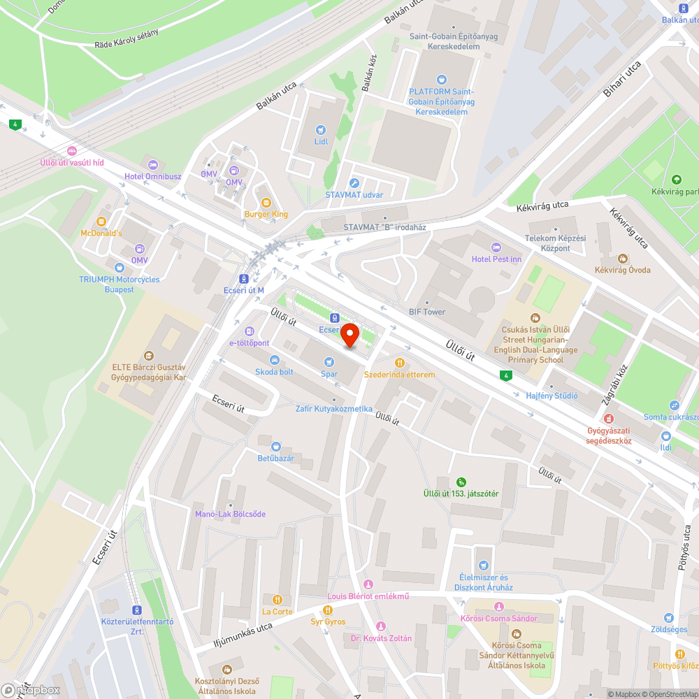 Vízcsap bejelentés helye