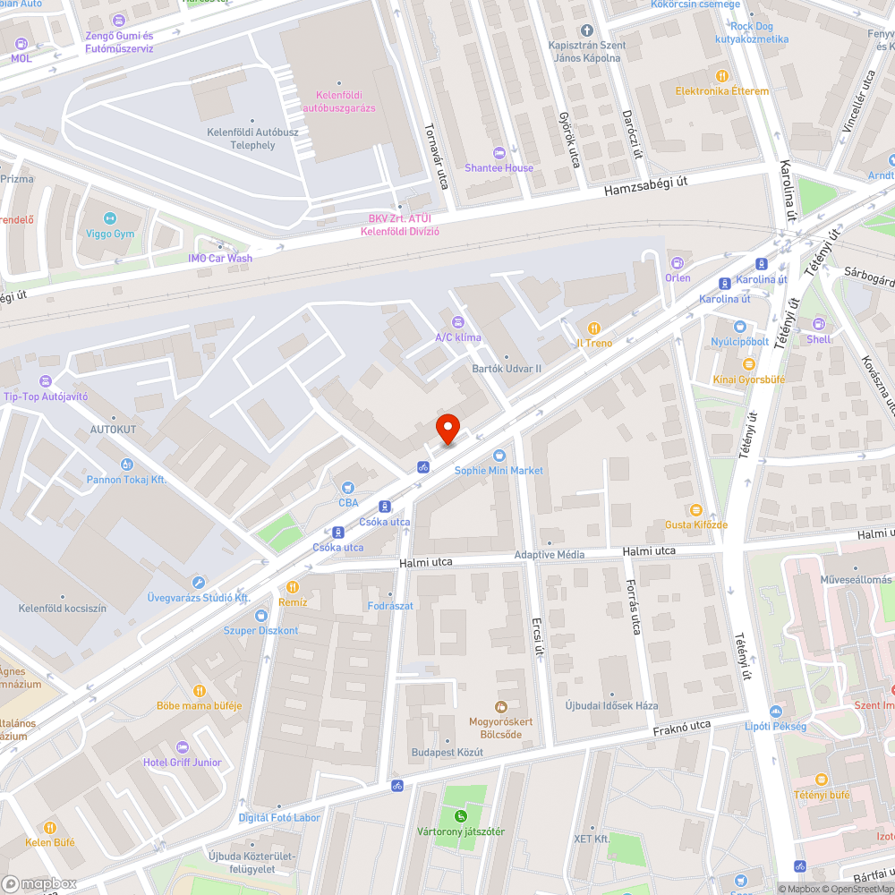 Elhanyagolt közterület bejelentés helye