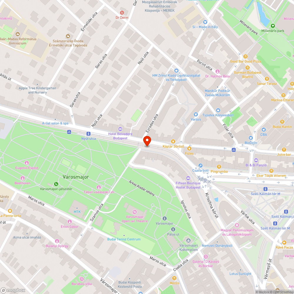 Leeső utcanèv tábla bejelentés helye