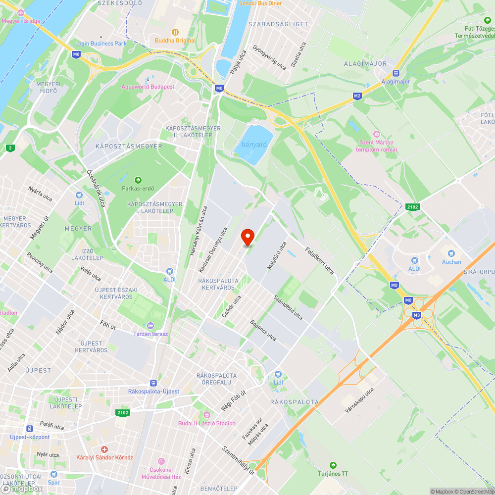 XV. Károlyi Sándor út - Pozsonyi utca bejelentés helye