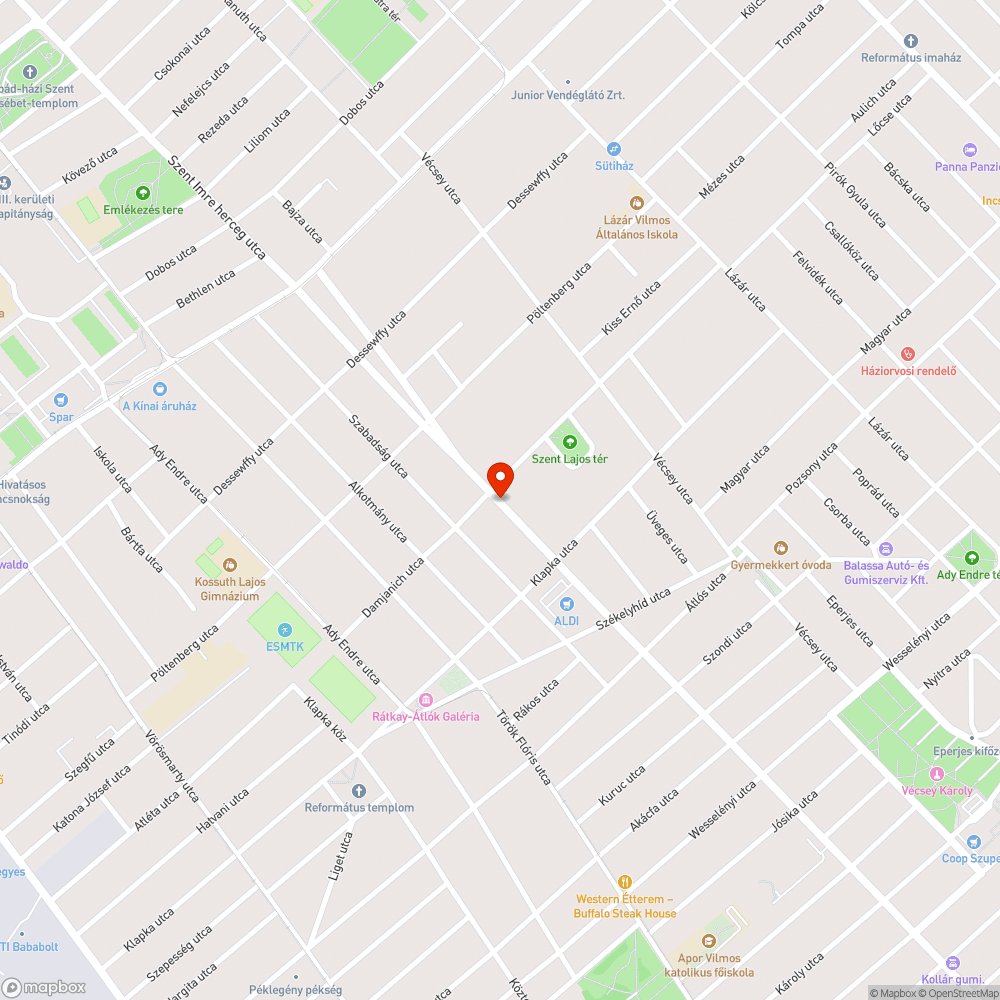 Törött utcanévtábla bejelentés helye