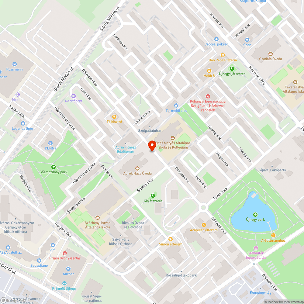 Buszmegálló bejelentés helye