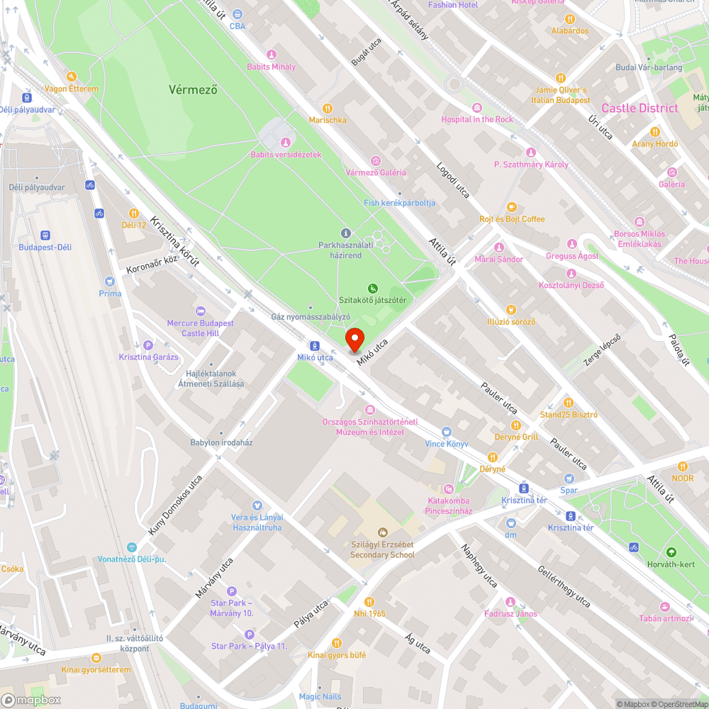 Beszakadt út bejelentés helye