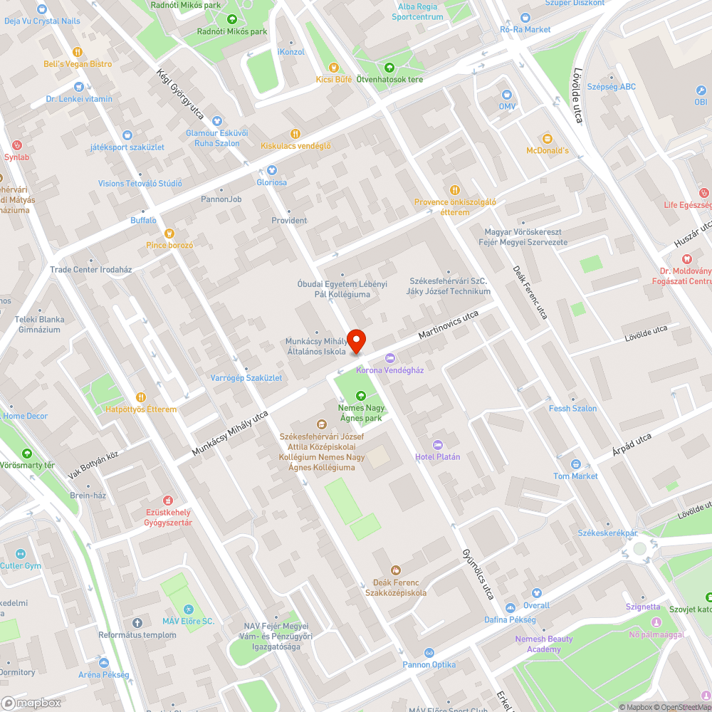 Elhagyott autó a Gyümölcs utcában bejelentés helye