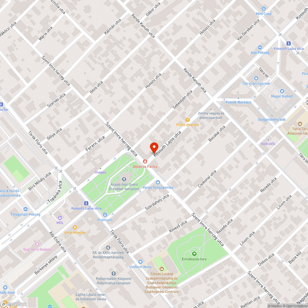 Szent Erzsébet téri buszmegálló burkolata (2) bejelentés helye