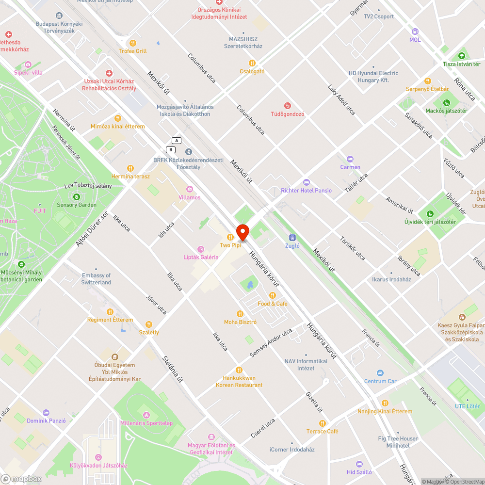 Félig kidöntött térelválasztó elem bejelentés helye