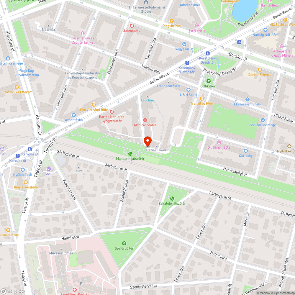 Nem látható az úttest, a járda bejelentés helye