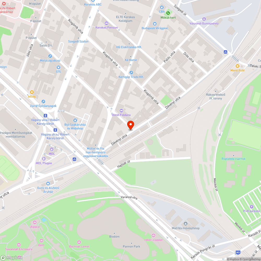 Elhagyott telek - szeméthegy bejelentés helye