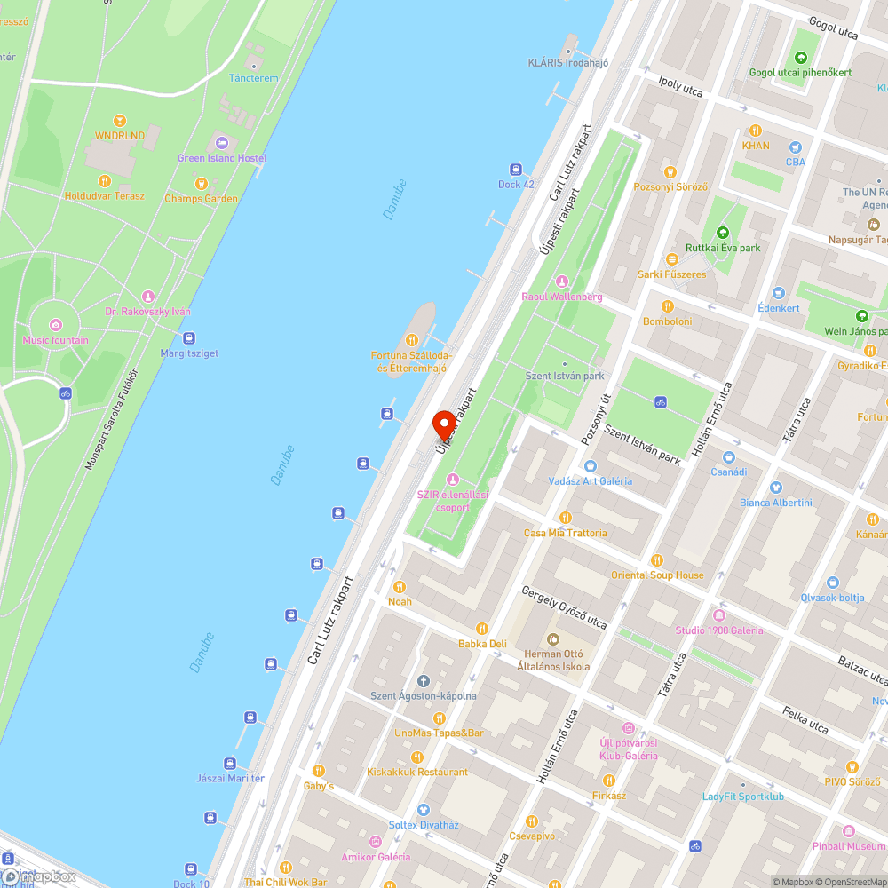 Ürítetlen szemétgyűjtők az Újpesti rakparton bejelentés helye