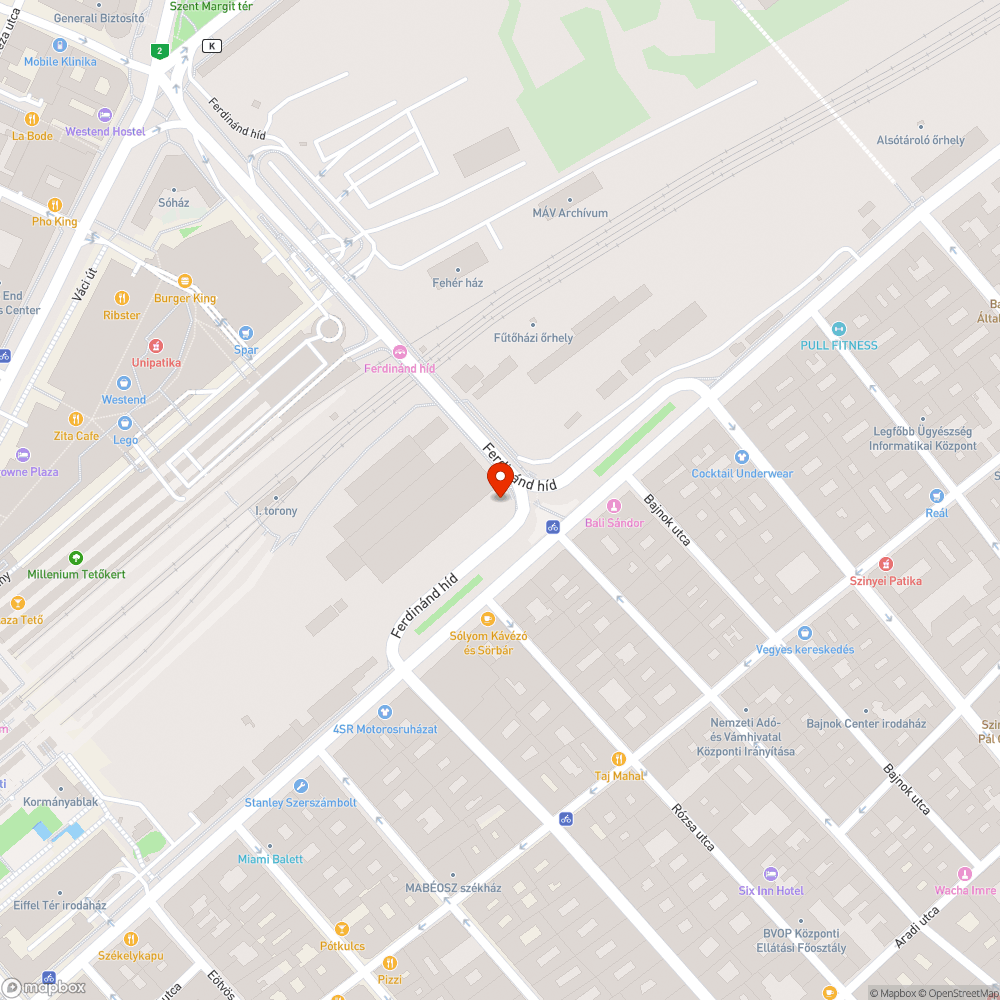 VI. Ker. Ferdinánd aluljáró és híd ismét bejelentés helye