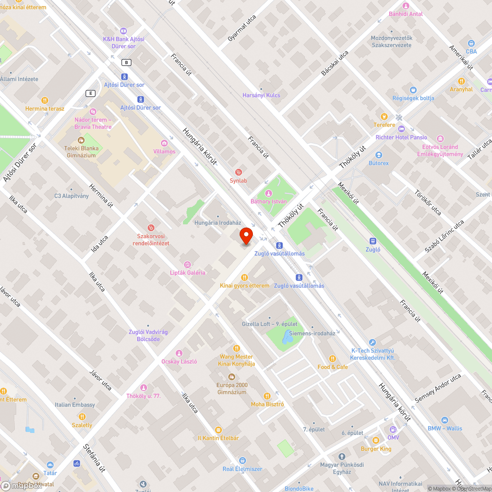 Zugló vasútállomás lekopott felfestés bejelentés helye