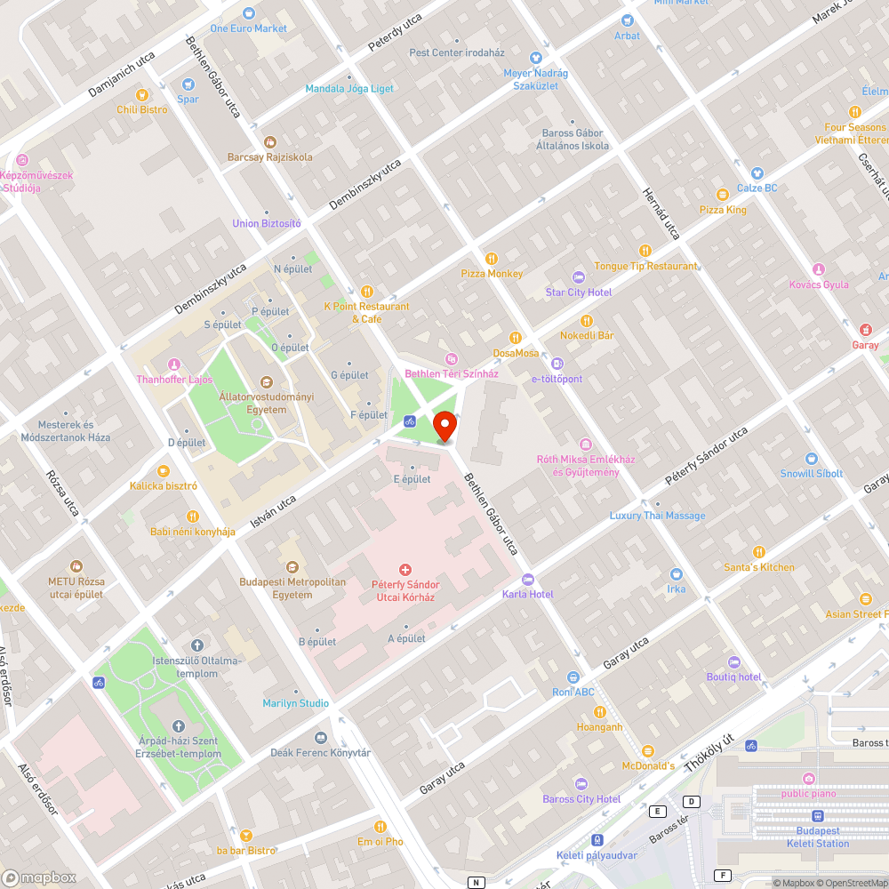 Elfordult tábla oszlop a Péterfy kórház sarkán bejelentés helye