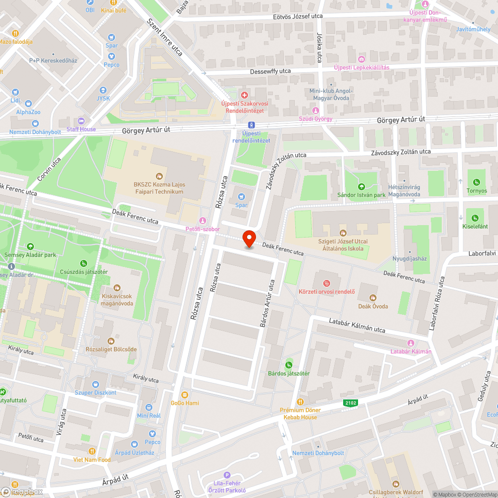 Kidobott ajtók bejelentés helye