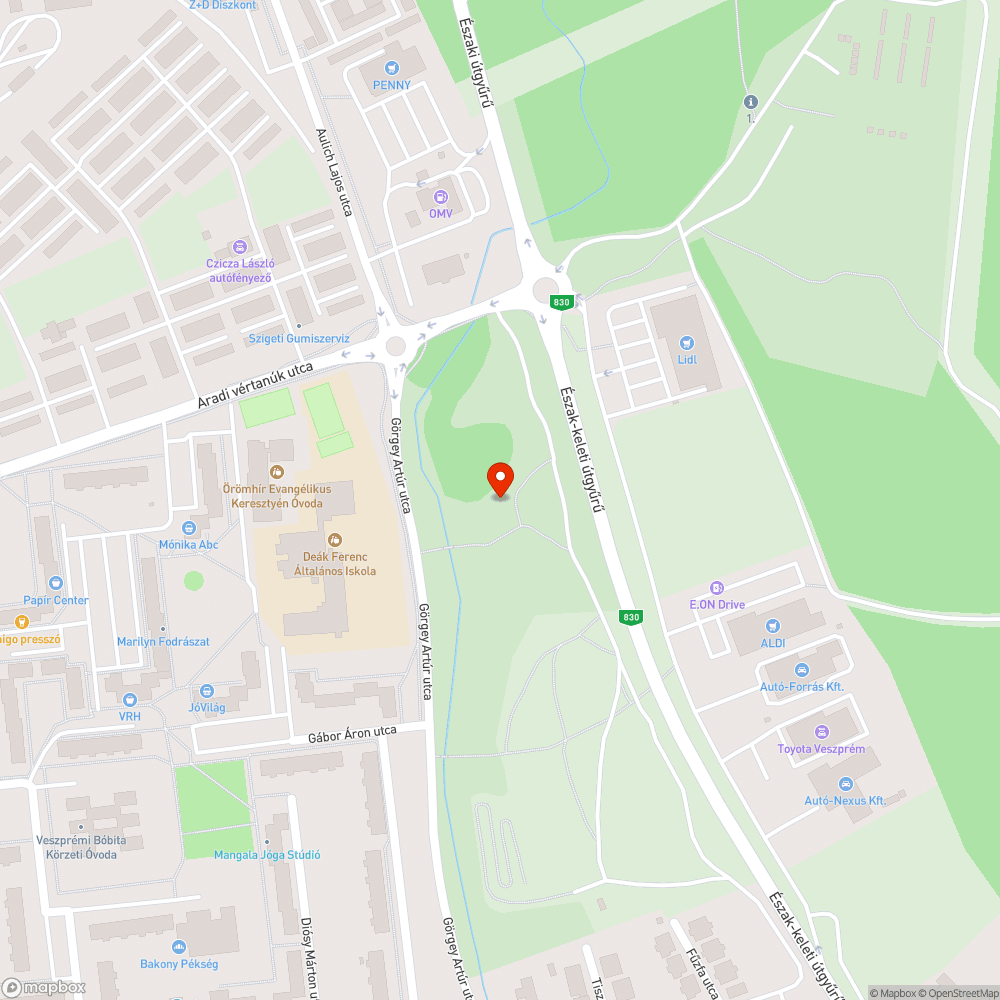 PARLAGFŰ virágos Veszprém bejelentés helye