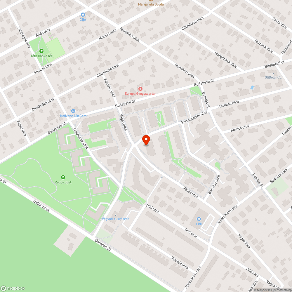 Gaz bejelentés helye