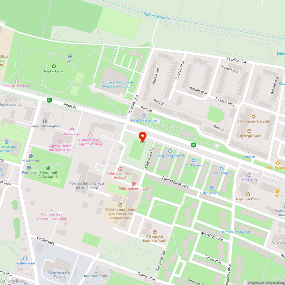 JátszóTRÉ bejelentés helye