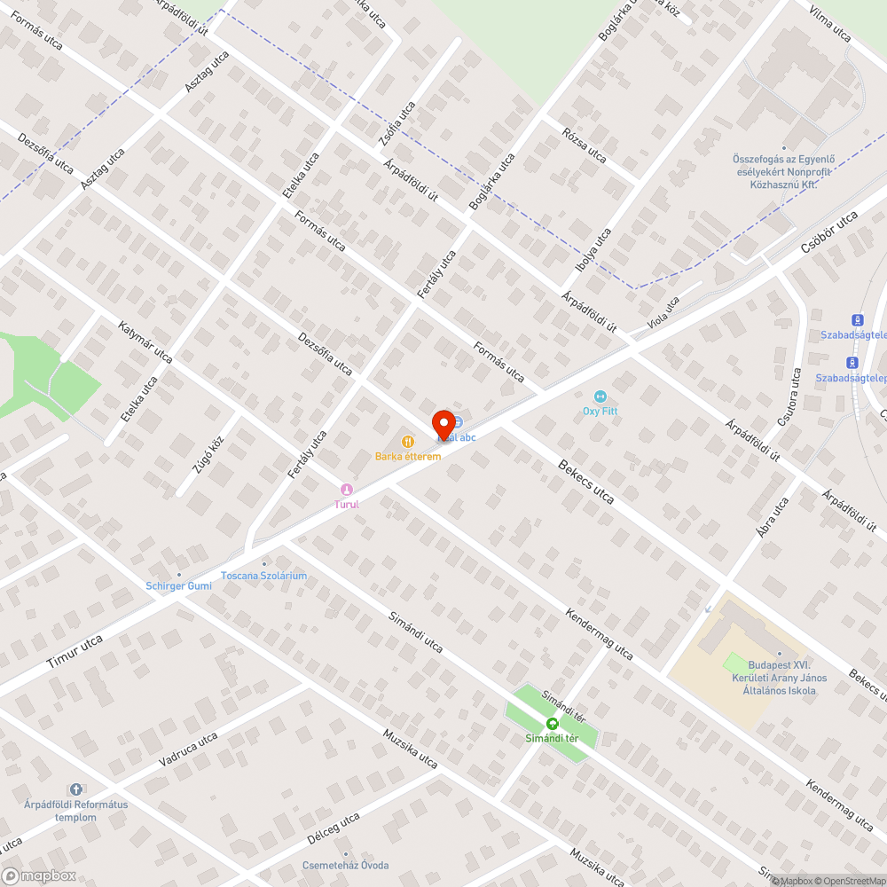 Tele van bejelentés helye