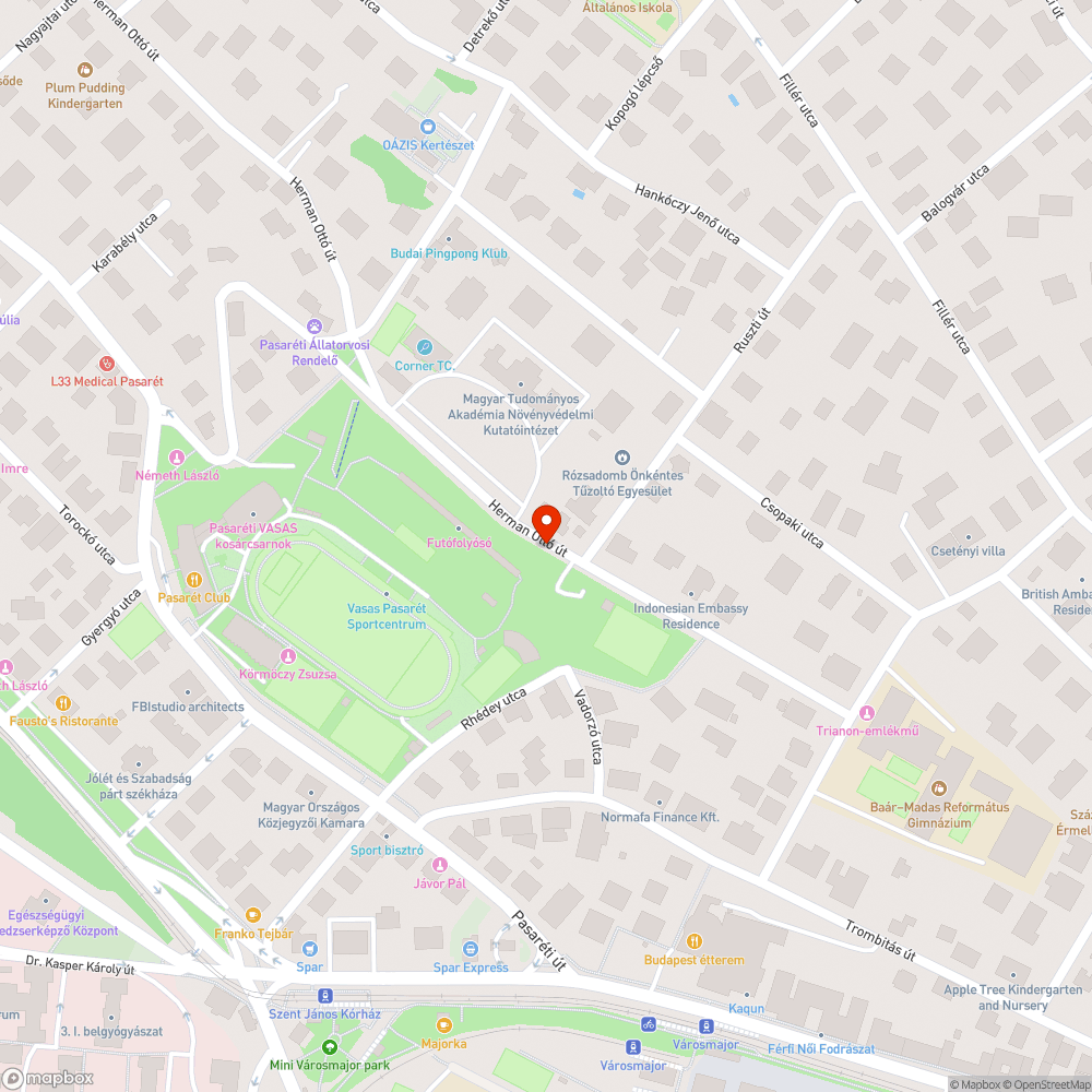 Óriási kátyú a Herman Ottó úton bejelentés helye