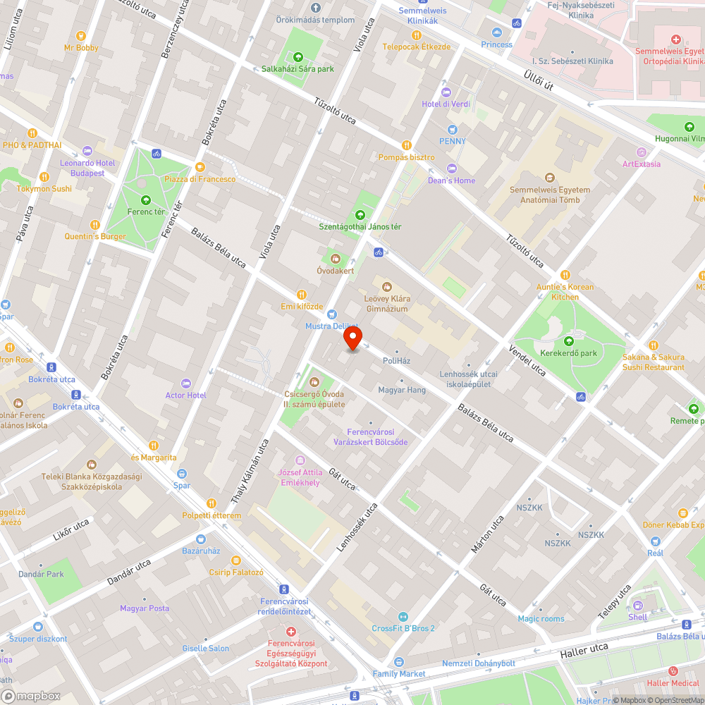 Közlekedést akadályozó, közegészségügyi veszélyt jelentő szemét 2.0 bejelentés helye