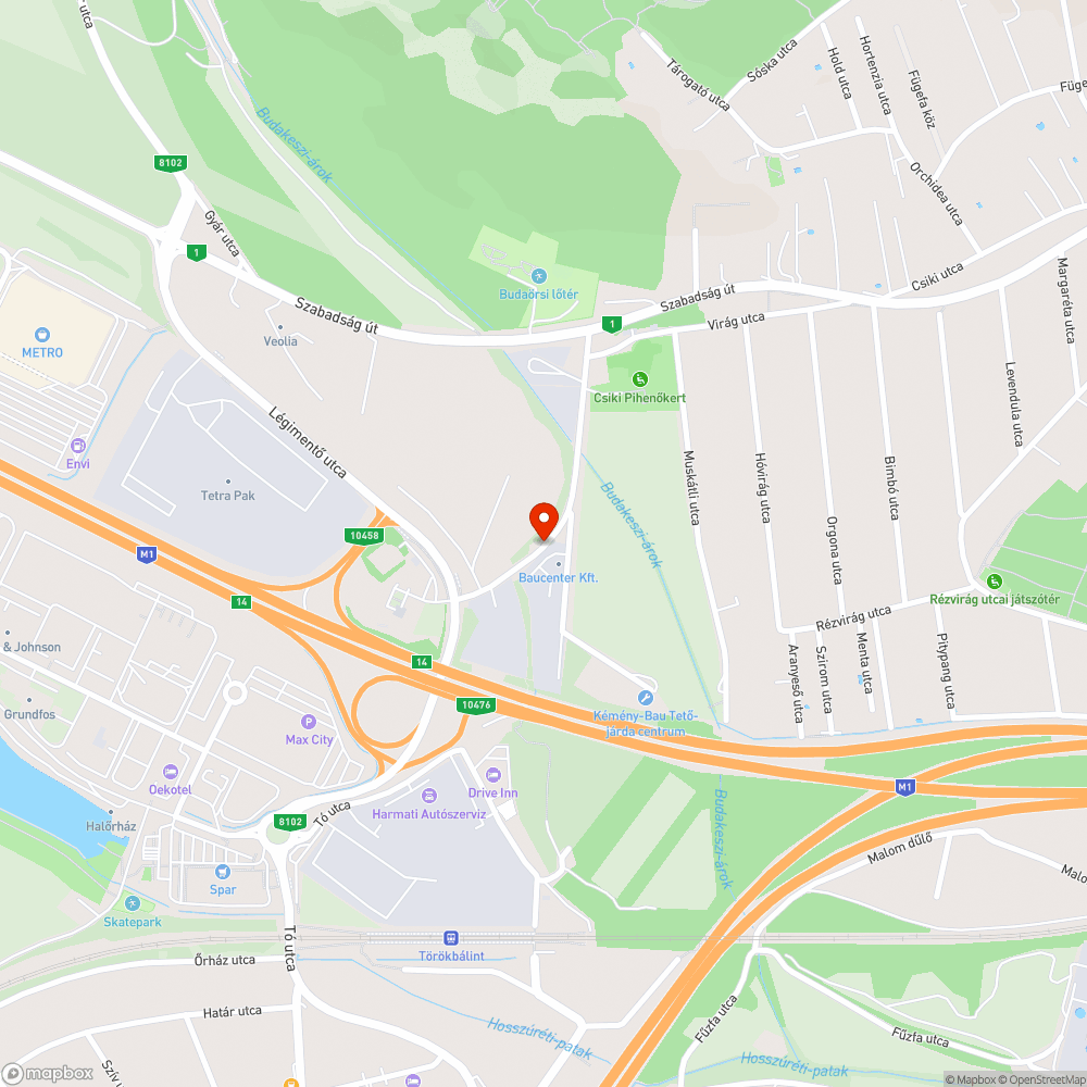 Közterületen lerakott szemét bejelentés helye