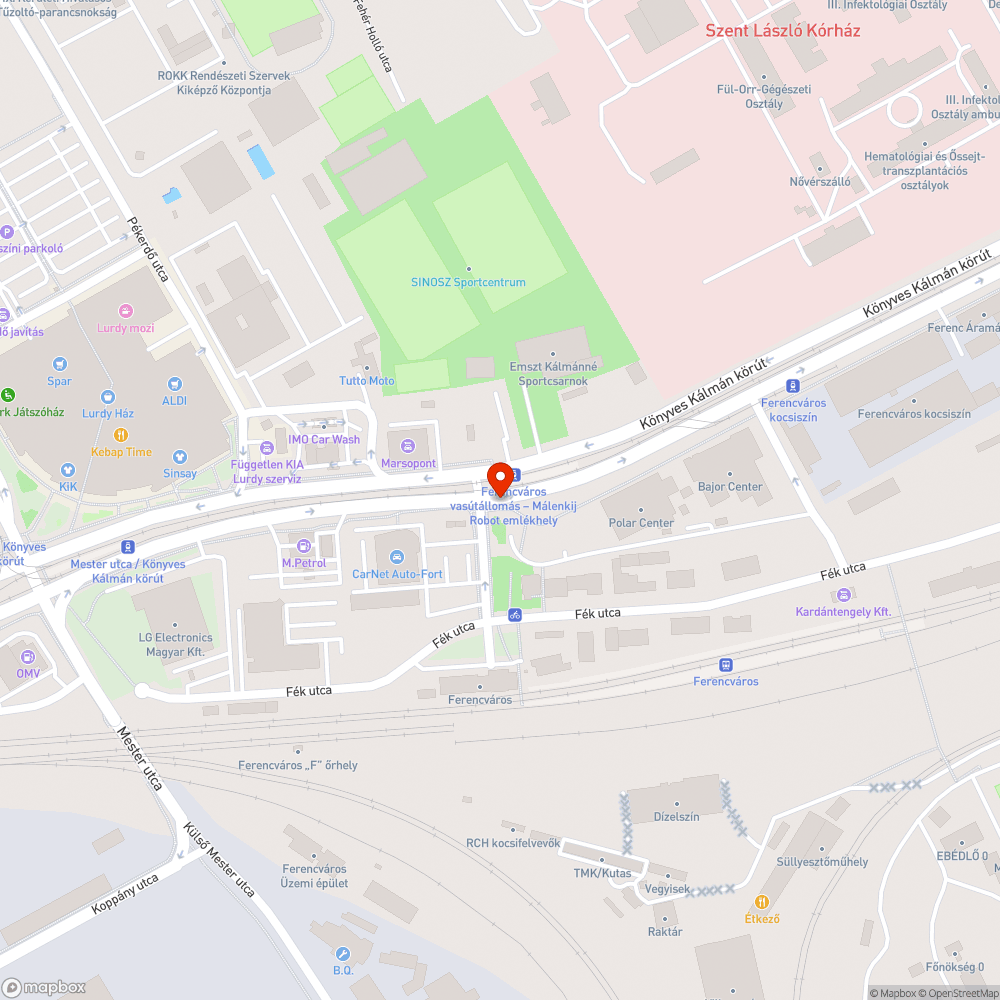 Előjelzés nélkül megszünt kerékpárút bejelentés helye