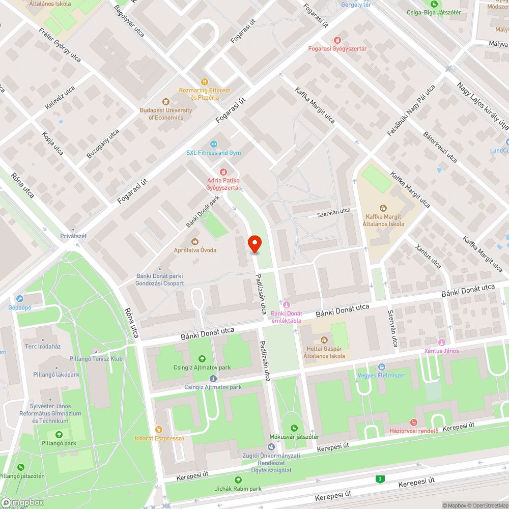 Elhagyott személygépjármű bejelentés helye