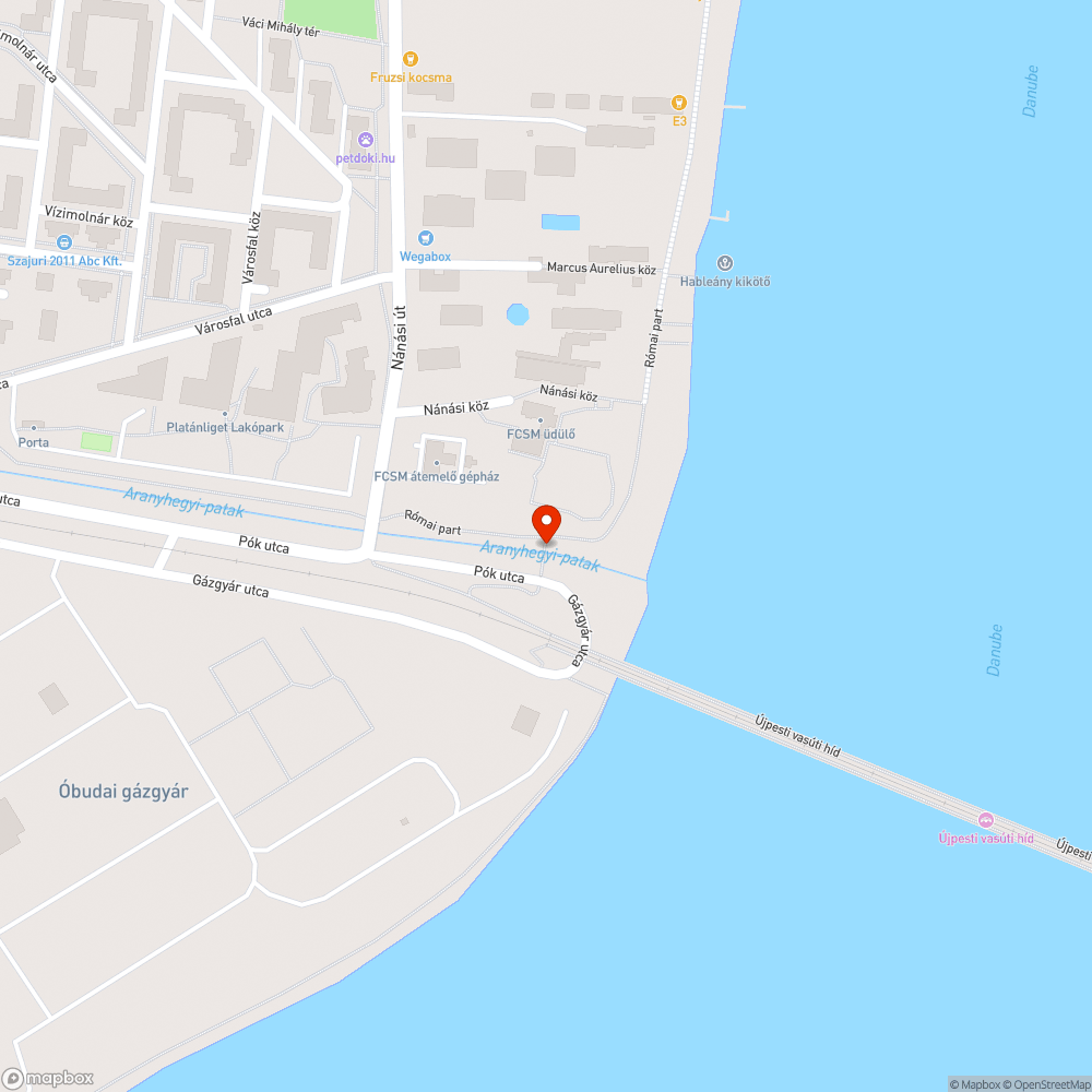 Graffitis híd bejelentés helye