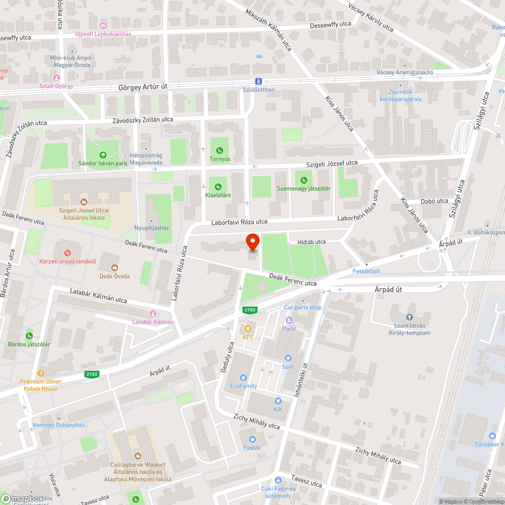 Rendszeres zöldterületen parkolás bejelentés helye