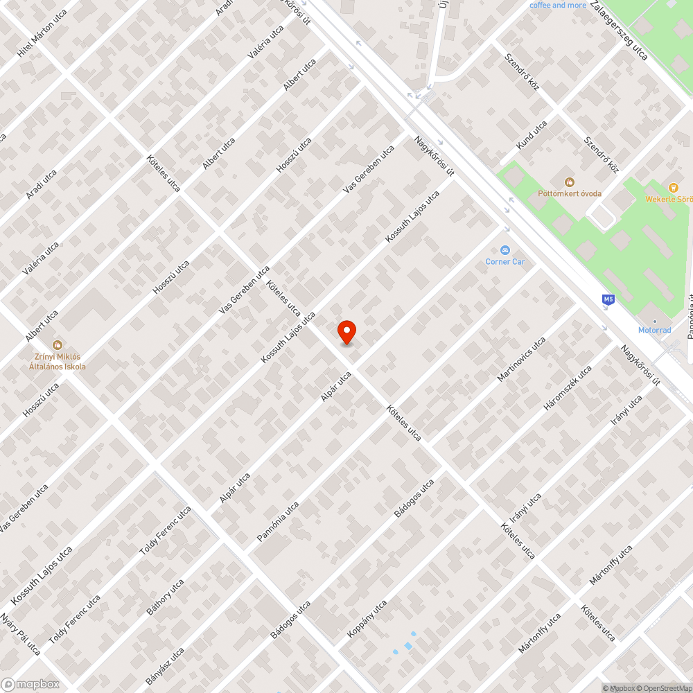 Nagy területen felgyűlő csapadékvíz - elfolyó hiánya bejelentés helye