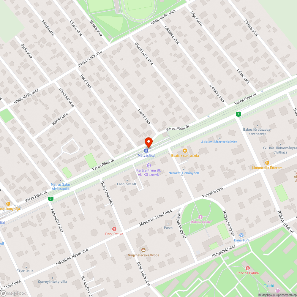 Szemetes hévmegálló bejelentés helye