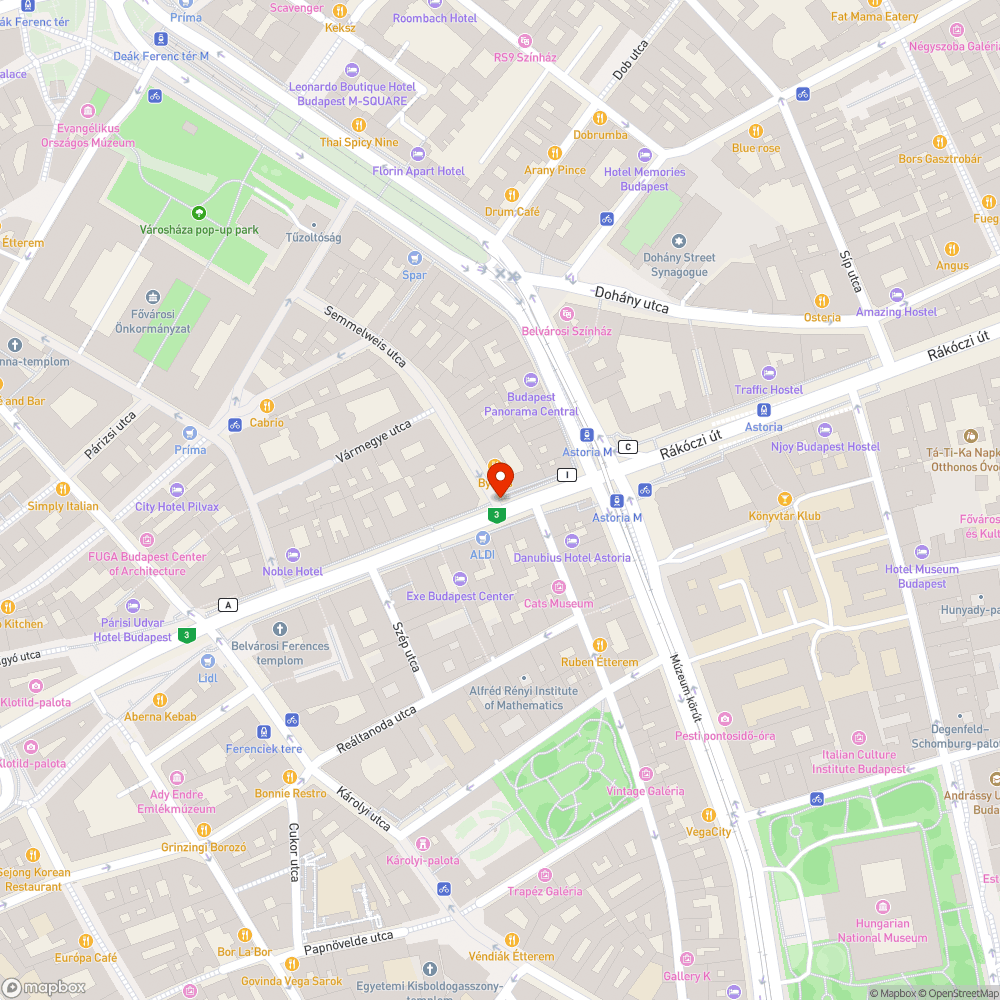 Kidöntött poller bejelentés helye