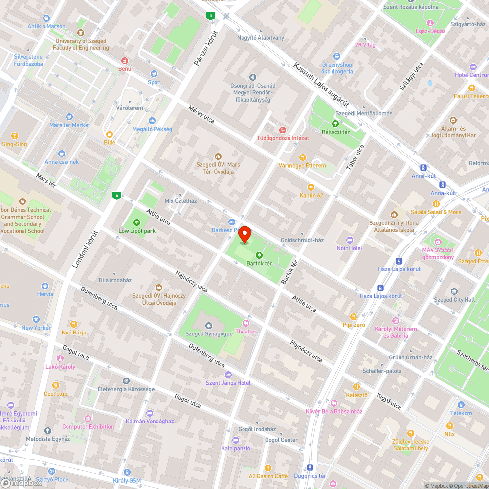 Balesetveszélyes víznyelő bejelentés helye