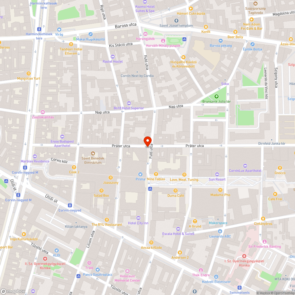 széteső térkő - botlásgeneráló bejelentés helye