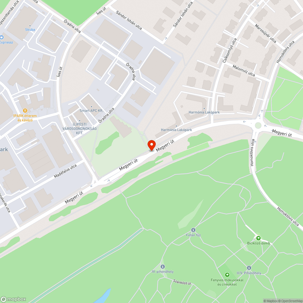 Külső-Megyeri út leszakadt plakát bejelentés helye