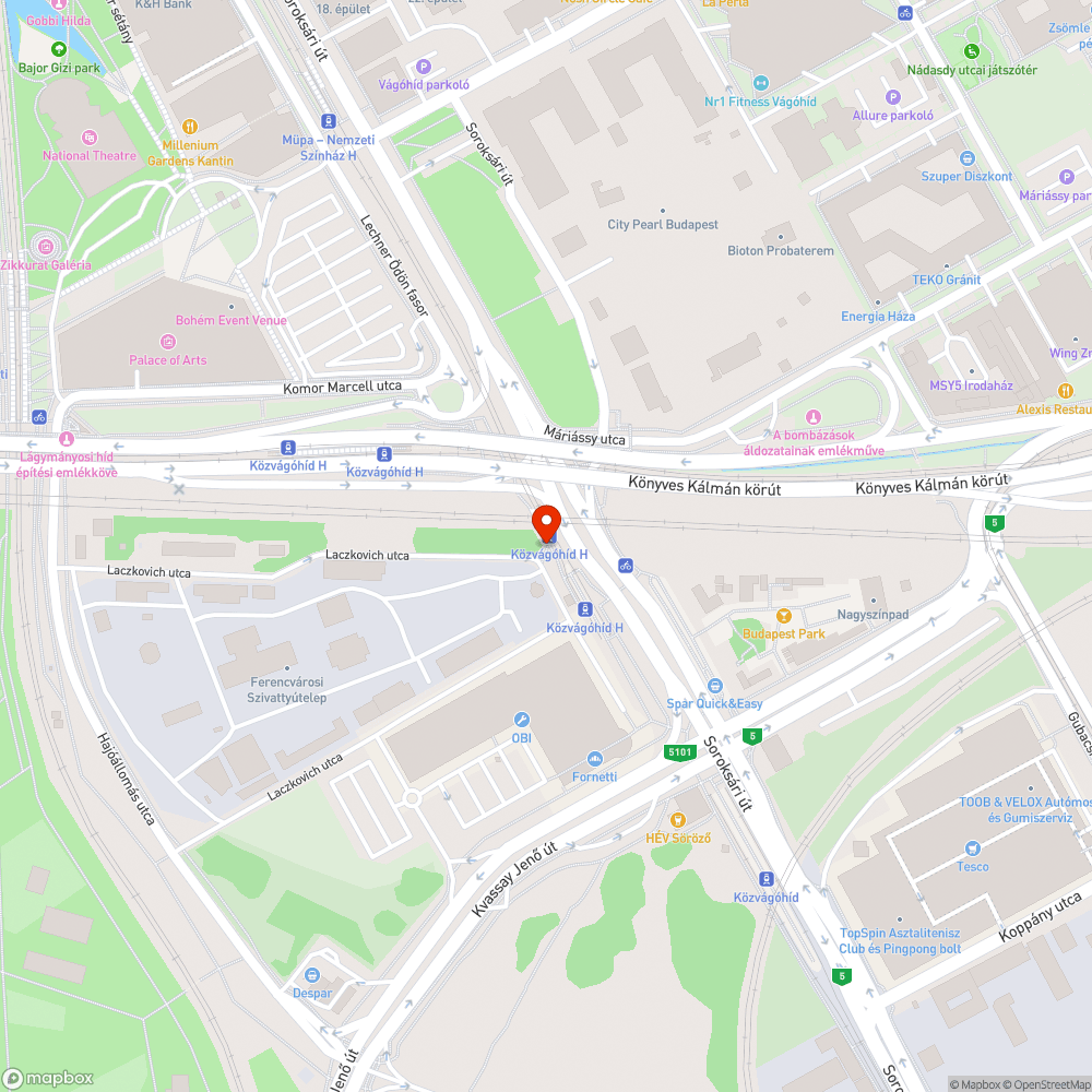 Lyukas járda bejelentés helye