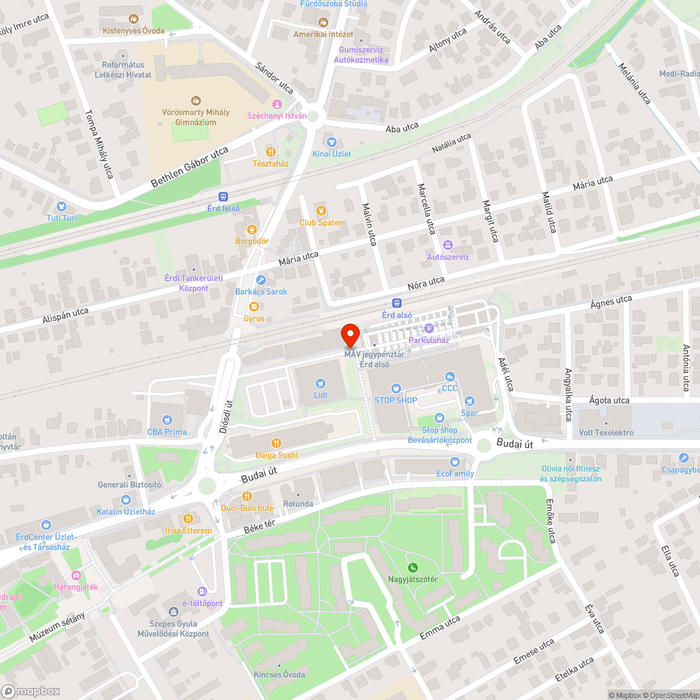 Állandó szemét Érd Alsónál bejelentés helye