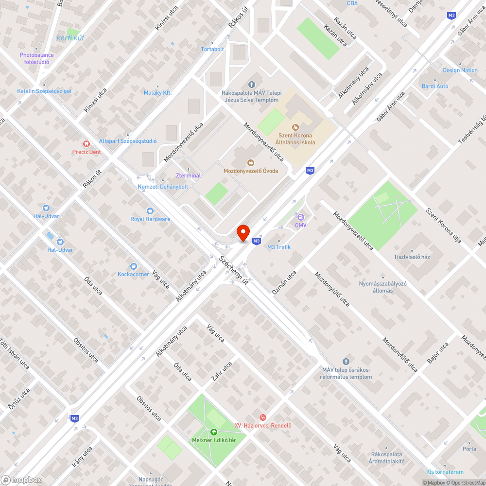 Koszos, elöregedett megállótáblák bejelentés helye