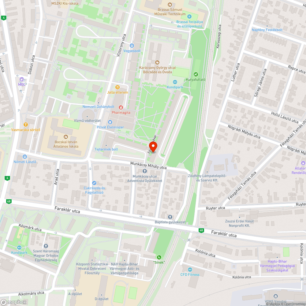 Szemét bejelentés helye