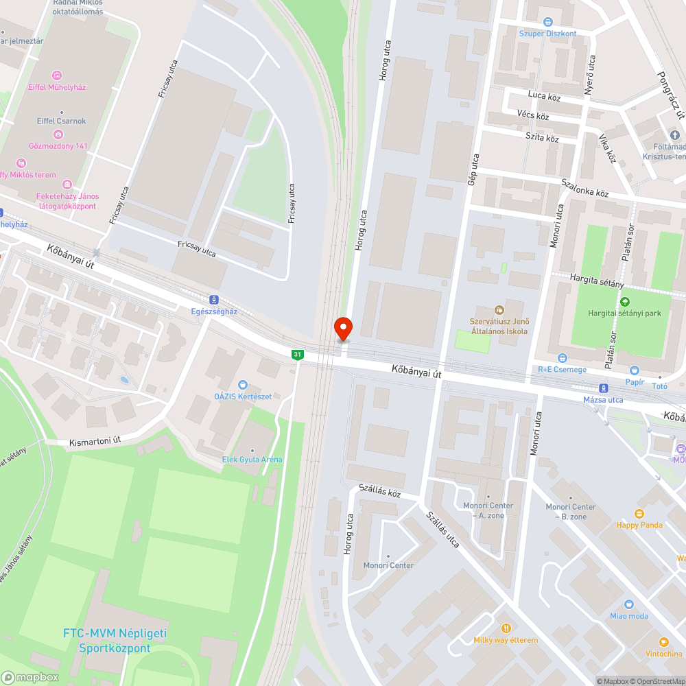 Hiányzó fényterelő bejelentés helye