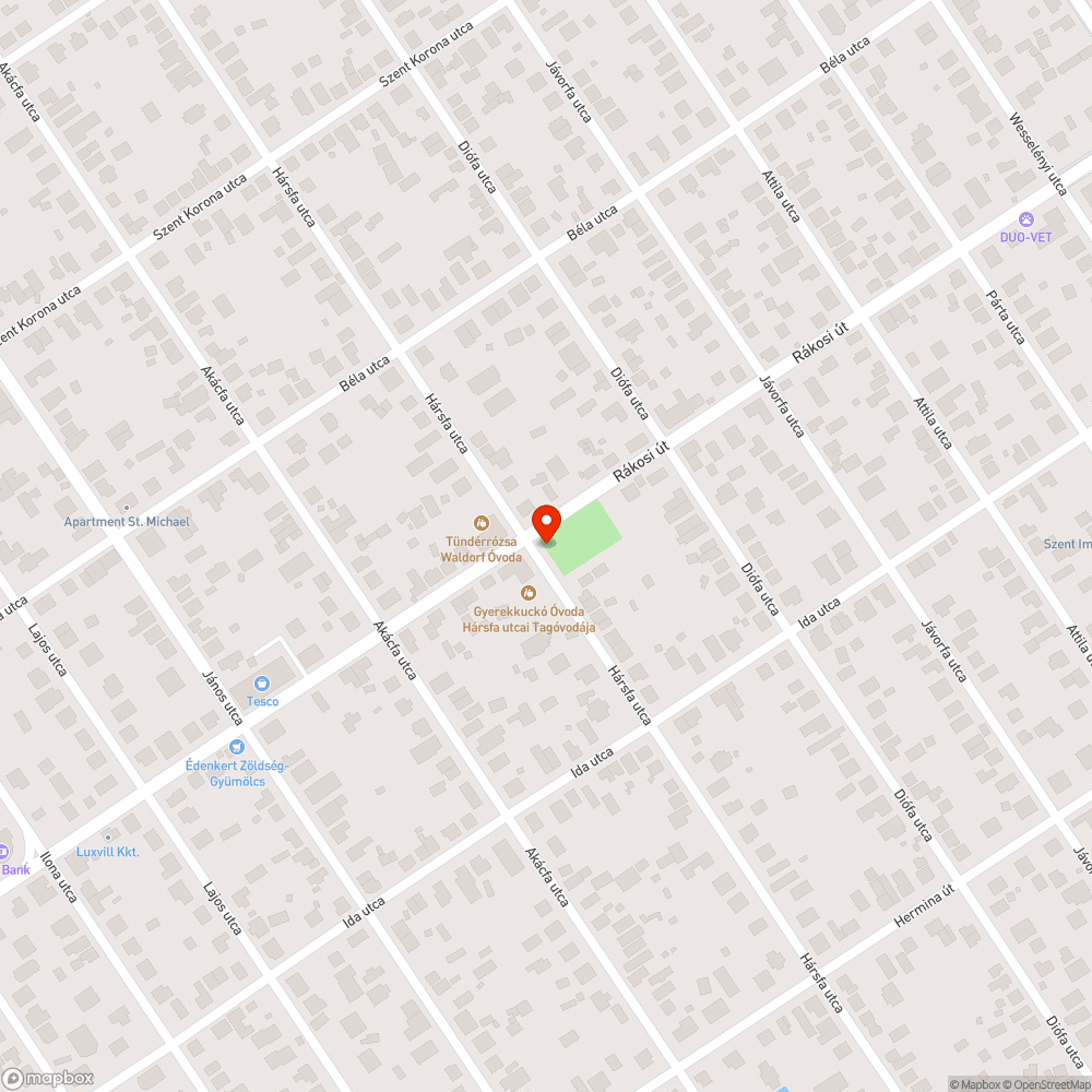 Olvashatatlan utcanévtábla bejelentés helye