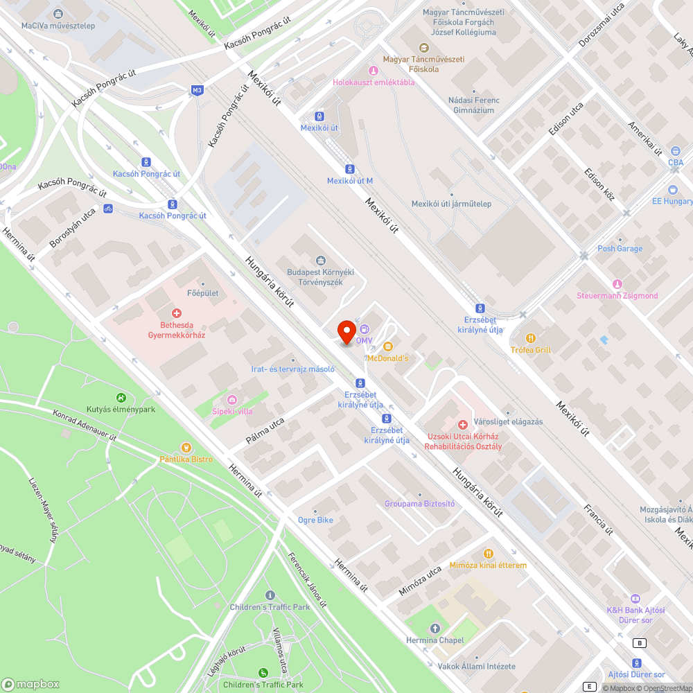 Fedlap no. 2 bejelentés helye