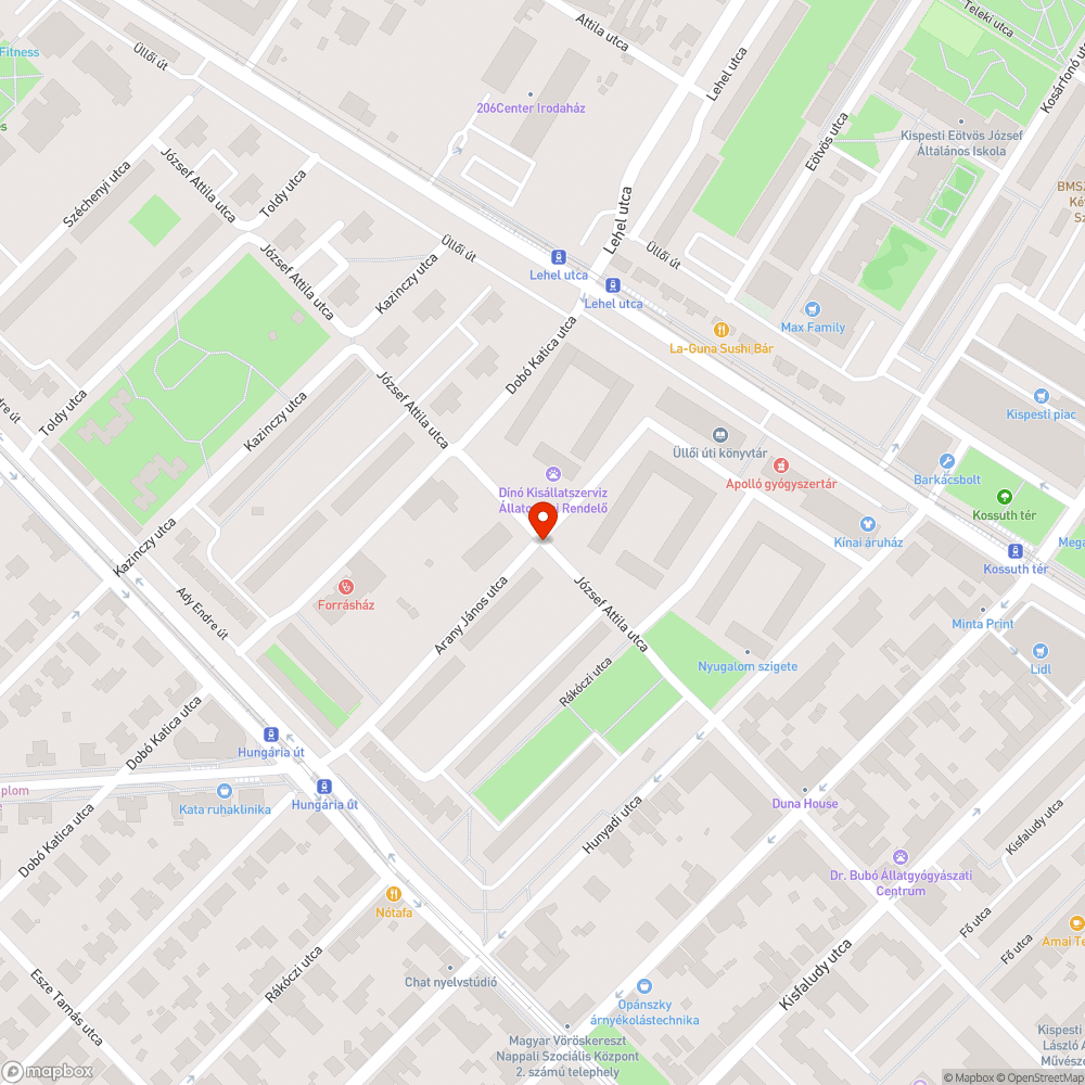 Fedlap bejelentés helye